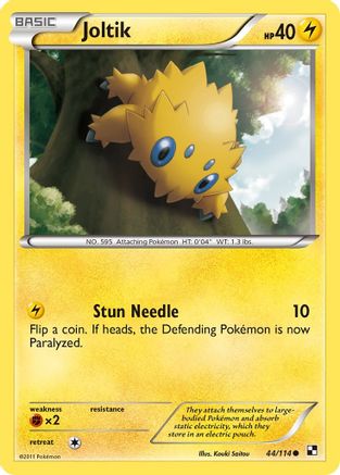 Image of Joltik (44) 044/114  Black and White - Common