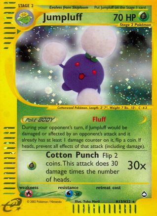 Image of Jumpluff (H13) H13  - Holofoil Aquapolis - Holo Rare
