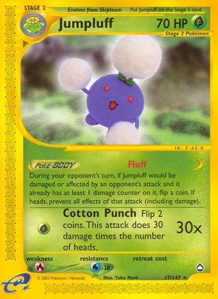 Image of Jumpluff 017  Aquapolis - Rare