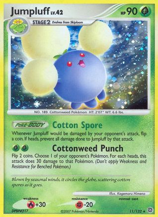 Image of Jumpluff 011  - Holofoil Secret Wonders - Holo Rare