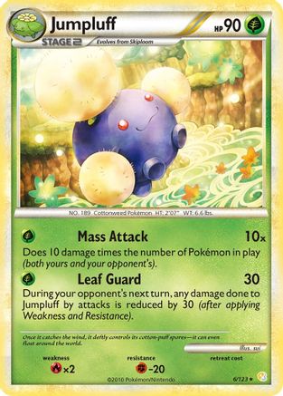 Image of Jumpluff 006  - Holofoil HeartGold SoulSilver - Holo Rare