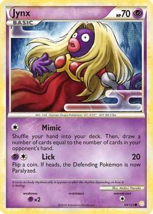 Image of Jynx 069/123  HeartGold SoulSilver - Common