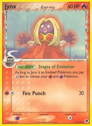 Image of Jynx (Delta Species) 017  Dragon Frontiers - Rare