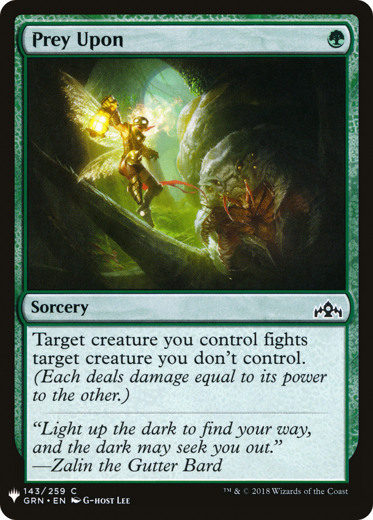 Image of Prey Upon (LIST-GRN-143) - The List