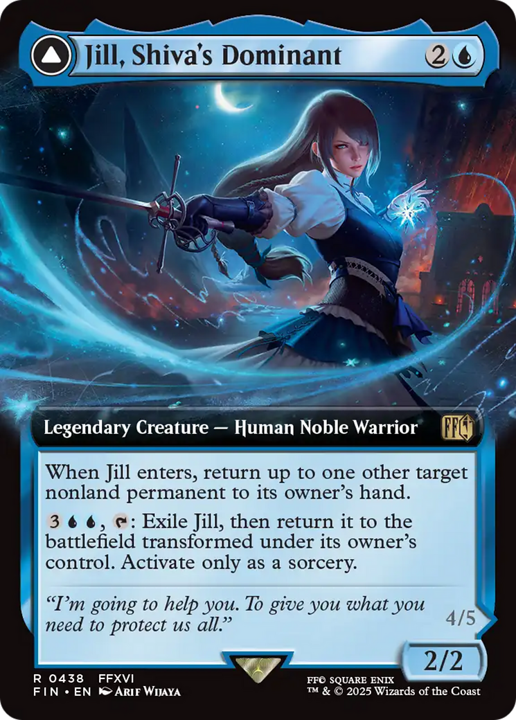 Image of Jill, Shiva's Dominant (Extended Art) (FIN-438) - FINAL FANTASY: (enchantment, Extended Art)