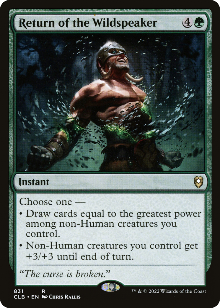 Image of Return of the Wildspeaker (CLB-831) - Commander Legends: Battle for Baldur's Gate