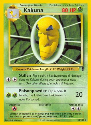 Image of Kakuna 050  - Reverse Holofoil Legendary Collection - Uncommon