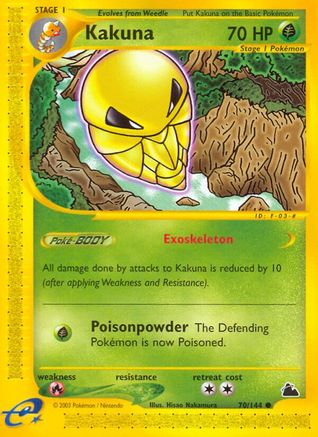Image of Kakuna 070  - Reverse Holofoil Skyridge - Common