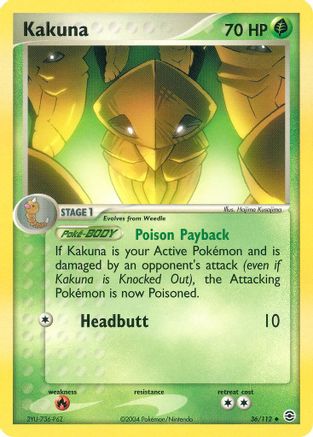 Image of Kakuna 036/112  FireRed & LeafGreen - Uncommon