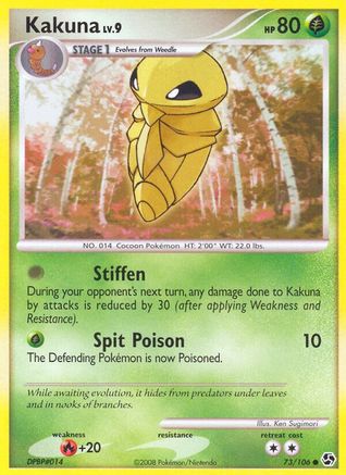 Image of Kakuna 073  - Reverse Holofoil Great Encounters - Common