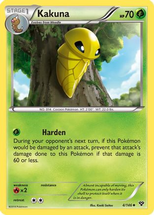 Image of Kakuna 004  XY Base Set - Uncommon