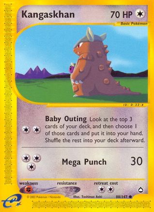 Image of Kangaskhan 088  Aquapolis - Common