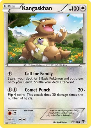 Image of Kangaskhan 071/101  Plasma Blast - Common