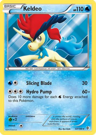 Image of Keldeo (47) 047  - Holofoil Boundaries Crossed - Holo Rare