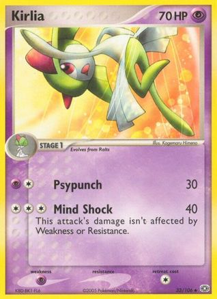 Image of Kirlia 033  - Reverse Holofoil Emerald - Uncommon