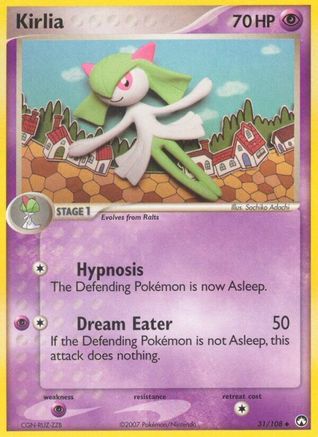 Image of Kirlia 031/108  - Reverse Holofoil Power Keepers - Uncommon