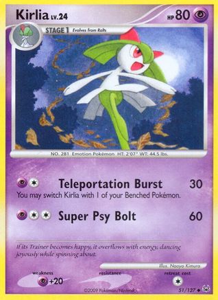 Image of Kirlia 051  - Reverse Holofoil Platinum - Uncommon