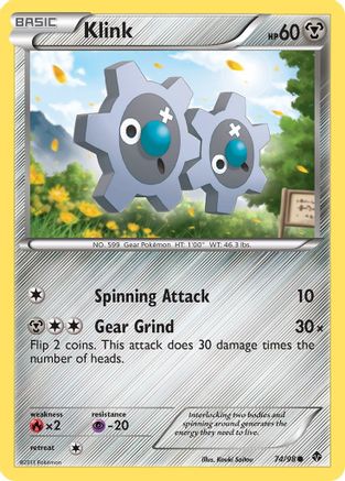 Image of Klink 074  - Reverse Holofoil Emerging Powers - Common