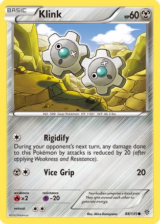 Image of Klink 088  - Reverse Holofoil Plasma Storm - Common