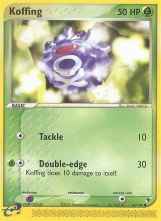 Image of Koffing 054/109  Ruby and Sapphire - Common