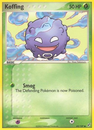 Image of Koffing 062/107  Deoxys - Common