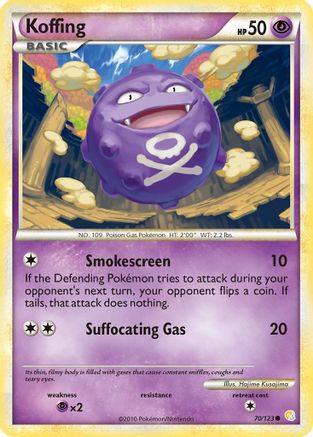 Image of Koffing 070  HeartGold SoulSilver - Common