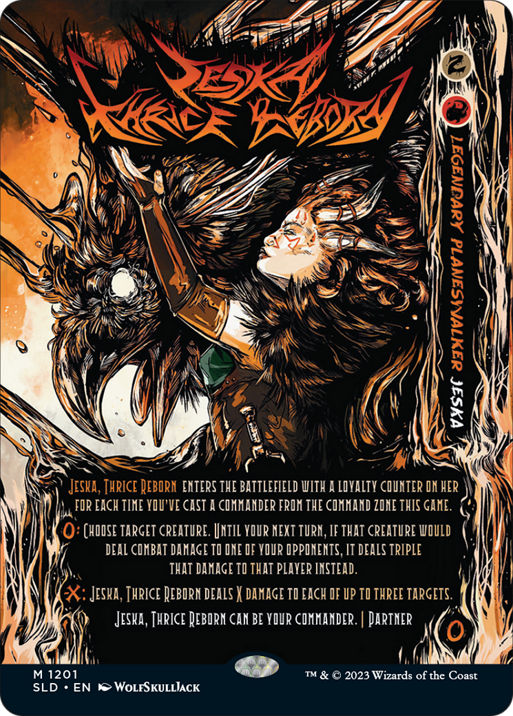 Image of Jeska, Thrice Reborn (SLD-1201) - Secret Lair Drop: (Full Art) (Borderless) Foil