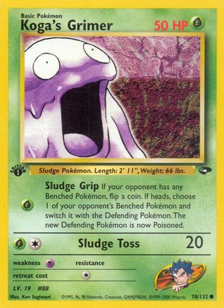 Image of Koga's Grimer 078/132  - Unlimited Gym Challenge - Common