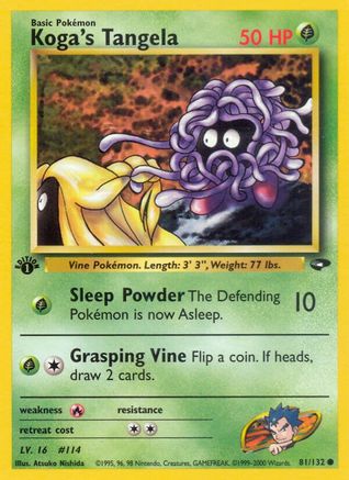 Image of Koga's Tangela 081/132  - Unlimited Gym Challenge - Common