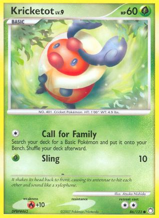 Image of Kricketot 086  Mysterious Treasures - Common