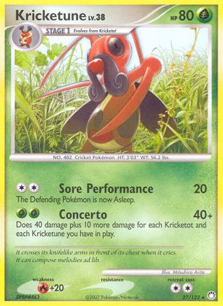Image of Kricketune 027  Mysterious Treasures - Rare