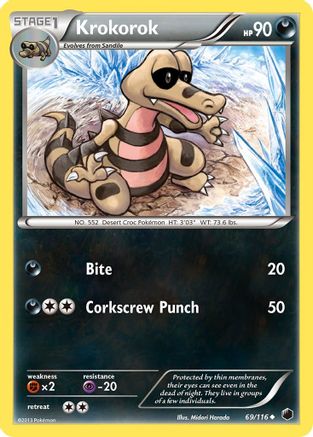 Image of Krokorok 069  - Reverse Holofoil Plasma Freeze - Uncommon