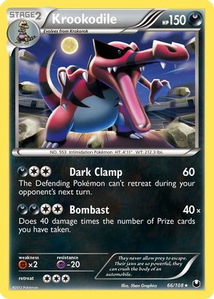 Image of Krookodile 066  - Reverse Holofoil Dark Explorers - Holo Rare