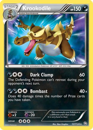 Image of Krookodile 127  - Holofoil Dragons Exalted - Secret Rare