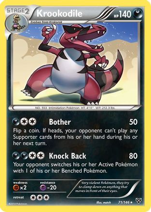 Image of Krookodile 071  - Reverse Holofoil XY Base Set - Rare