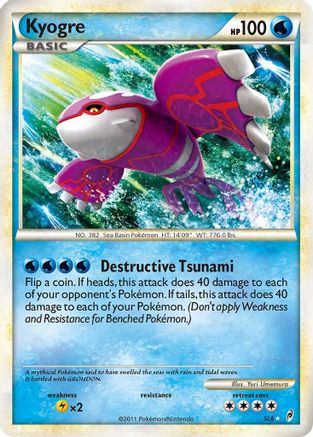 Image of Kyogre (Shiny) SL6  - Holofoil Call of Legends - Shiny Holo Rare