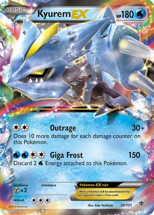 Image of Kyurem EX 030  - Holofoil Plasma Blast - Ultra Rare