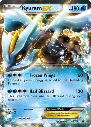 Image of Kyurem EX 044/113  - Holofoil Legendary Treasures - Ultra Rare
