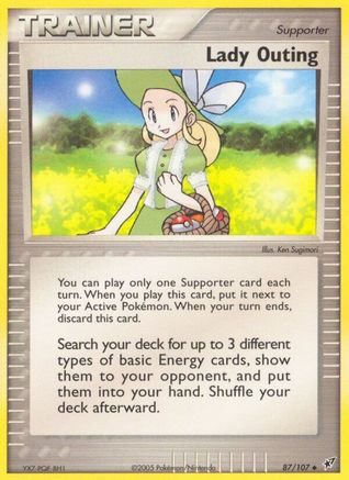 Image of Lady Outing 087  - Reverse Holofoil Deoxys - Uncommon