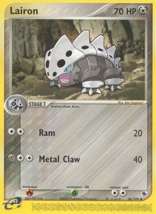 Image of Lairon 036/109  - Reverse Holofoil Ruby and Sapphire - Uncommon