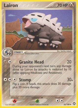 Image of Lairon 032  - Reverse Holofoil Power Keepers - Uncommon