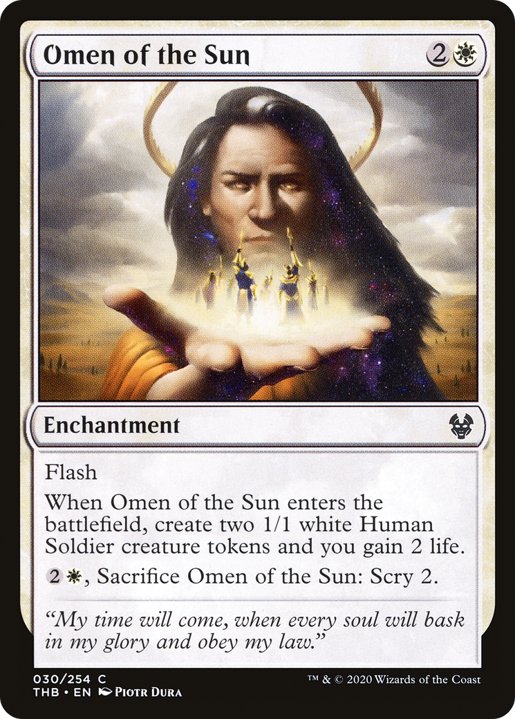 Image of Omen of the Sun (THB-030) - Theros Beyond Death