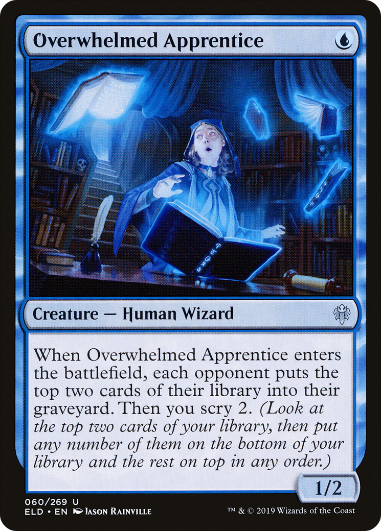 Image of Overwhelmed Apprentice (ELD-060) - Throne of Eldraine Foil