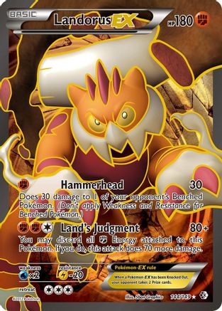 Image of Landorus EX (144 Full Art) 144  - Holofoil Boundaries Crossed - Ultra Rare