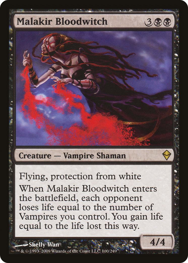 Image of Malakir Bloodwitch (ZEN-100) - Zendikar Foil