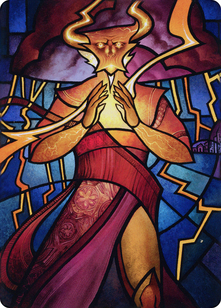 Image of Najal, the Storm Runner // Najal, the Storm Runner (ADMU-074) - Dominaria United Art Series (Borderless) Foil