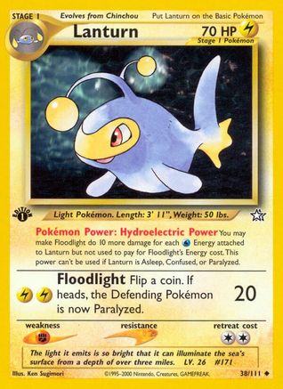 Image of Lanturn 038/111  - 1st Edition Neo Genesis - Uncommon