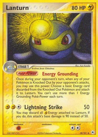 Image of Lanturn 038  - Reverse Holofoil Hidden Legends - Uncommon