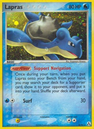 Image of Lapras 008  - Reverse Holofoil Legend Maker - Holo Rare