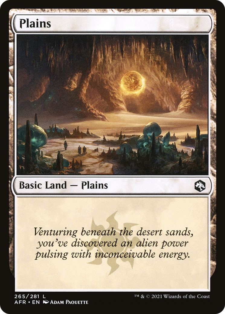 Image of Plains (265) (AFR-265) - Adventures in the Forgotten Realms Foil